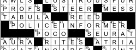 LA Times Crossword Answers Friday August 13th 2021