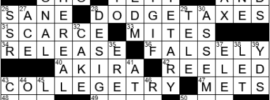 LA Times Crossword Answers Friday August 20th 2021