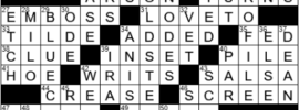 LA Times Crossword Answers Monday August 23rd 2021