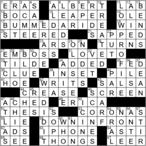 LA Times Crossword Answers Monday August 23rd 2021