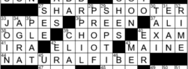 LA Times Crossword Answers Monday August 2nd 2021