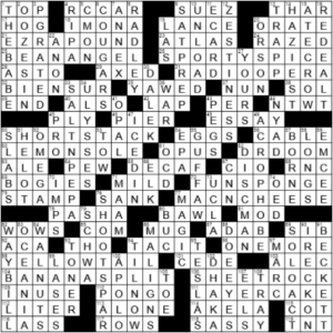 LA Times Crossword Answers Sunday August 15th 2021
