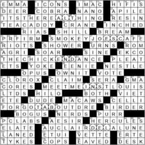 LA Times Crossword Answers Sunday August 22nd 2021