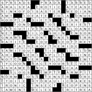 LA Times Crossword Answers Sunday August 29th 2021