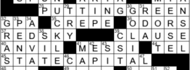 LA Times Crossword Answers Thursday August 19th 2021