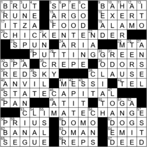 LA Times Crossword Answers Thursday August 19th 2021