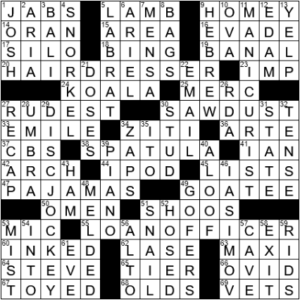 LA Times Crossword Answers Thursday August 5th 2021