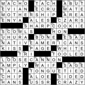 LA Times Crossword Answers Tuesday August 24th 2021