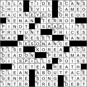 LA Times Crossword Answers Wednesday August 4th 2021