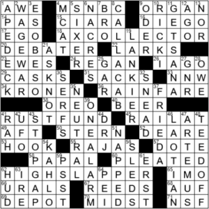LA Times Crossword Answers Friday September 17th 2021