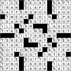 LA Times Crossword Answers Monday September 13th 2021