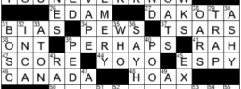 LA Times Crossword Answers Monday September 6th 2021