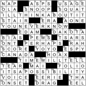 LA Times Crossword Answers Monday September 6th 2021