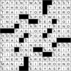LA Times Crossword Answers Saturday September 18th 2021