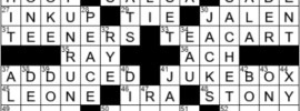 LA Times Crossword Answers Saturday September 25th 2021