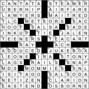 LA Times Crossword Answers Saturday September 25th 2021