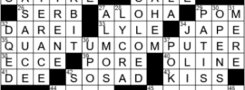 LA Times Crossword Answers Saturday September 4th 2021