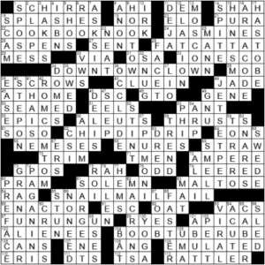 LA Times Crossword Answers Sunday September 12th 2021