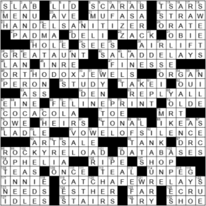 LA Times Crossword Answers Sunday September 26th 2021