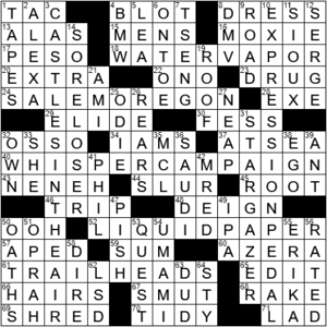 LA Times Crossword Answers Wednesday September 29th 2021