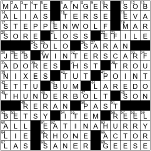 LA Times Crossword Answers Monday October 11th 2021