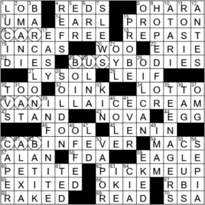 LA Times Crossword Answers Monday October 18th 2021