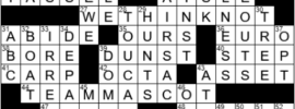 LA Times Crossword Answers Monday October 4th 2021