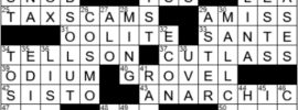 LA Times Crossword Answers Saturday October 23rd 2021