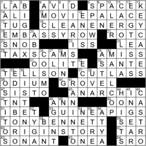 LA Times Crossword Answers Saturday October 23rd 2021