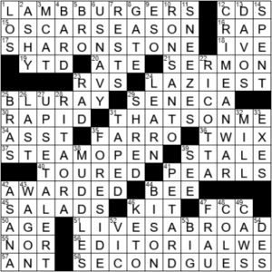LA Times Crossword Answers Saturday October 2nd 2021