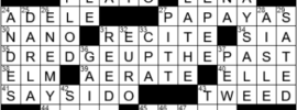 LA Times Crossword Answers Saturday October 30th 2021