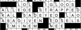 LA Times Crossword Answers Saturday October 9th 2021