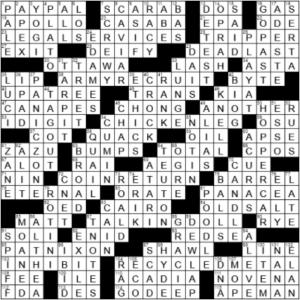 LA Times Crossword Answers Sunday October 17th 2021