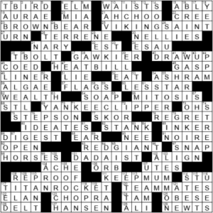 LA Times Crossword Answers Sunday October 24th 2021