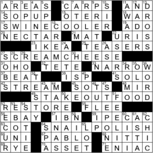 LA Times Crossword Answers Thursday October 14th 2021