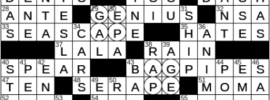 LA Times Crossword Answers Thursday October 21st 2021