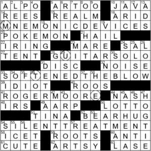 LA Times Crossword Answers Thursday October 7th 2021