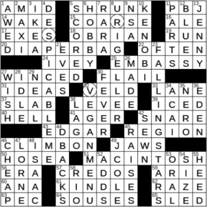 LA Times Crossword Answers Tuesday October 19th 2021