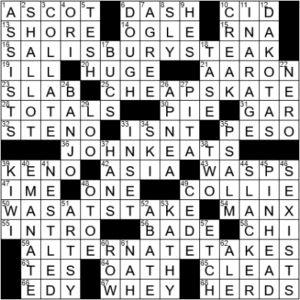 LA Times Crossword Answers Tuesday October 5th 2021