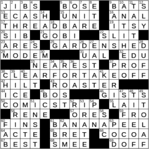 LA Times Crossword Answers Wednesday October 20th 2021