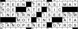 LA Times Crossword Answers Wednesday October 27th 2021