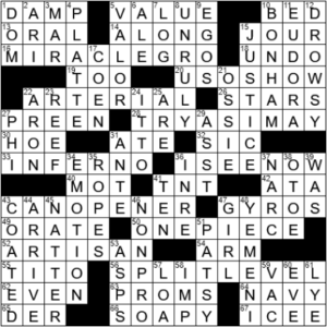 LA Times Crossword Answers Wednesday October 27th 2021