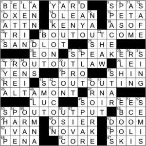 LA Times Crossword Answers Wednesday October 6th 2021