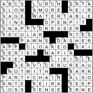 LA Times Crossword Answers Friday November 5th 2021