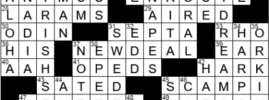 LA Times Crossword Answers Monday November 22nd 2021