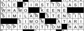 LA Times Crossword Answers Monday November 29th 2021