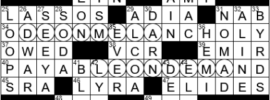 LA Times Crossword Answers Thursday November 11th 2021