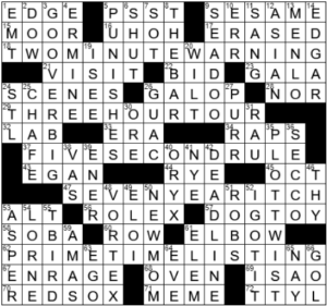 LA Times Crossword Answers Tuesday November 16th 2021