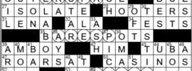 LA Times Crossword Answers Tuesday November 23rd 2021