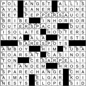 LA Times Crossword Answers Tuesday November 23rd 2021